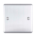 Enhance Decorative Single Blank Plate - Satin Stainless