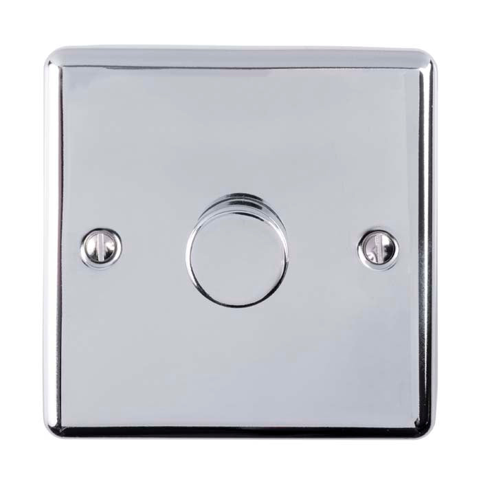 Enhance Decorative 1 Gang Dimmer - Polished Chrome