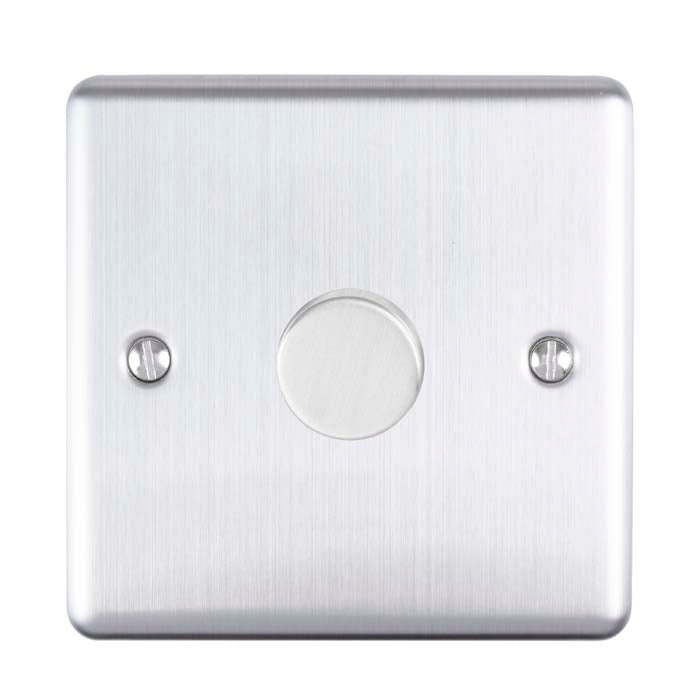 Enhance Decorative 1 Gang Dimmer - Satin Stainless