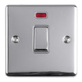 Enhance Decorative 20Amp Switch With Neon Indicator - Polished Chrome