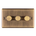 Enhance Decorative 3 Gang Dimmer - Antique