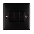 Enhance Decorative 3 Gang Switch - Matt Black