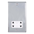 Enhance Decorative Shaver Socket - Polished Chrome