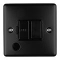 Enhance Decorative Switched Fuse Spur With Flex Outlet - Matt Black