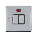 Enhance Decorative Switched Fuse Spur With Neon Indicator - Polished Chrome