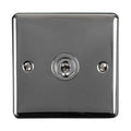 Enhance Decorative 1 Gang Toggle Switch - Black Nickel