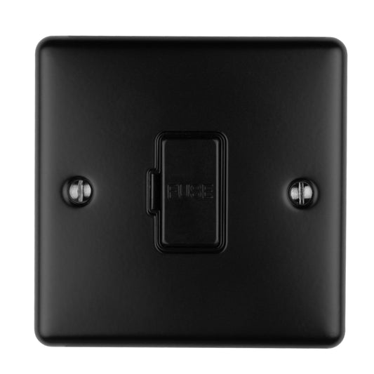 Enhance Decorative Unswitched Fuse Spur - Matt Black