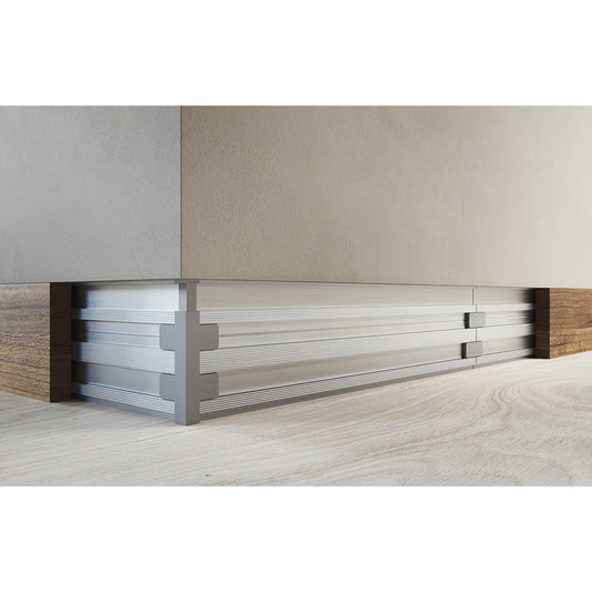 Ermetika Absolute Rush Flush Baseboard Skirting Aluminium Profile