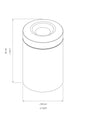 Ecoline Polished Stainless 7 Ltr Fire Resistant Waste Bin