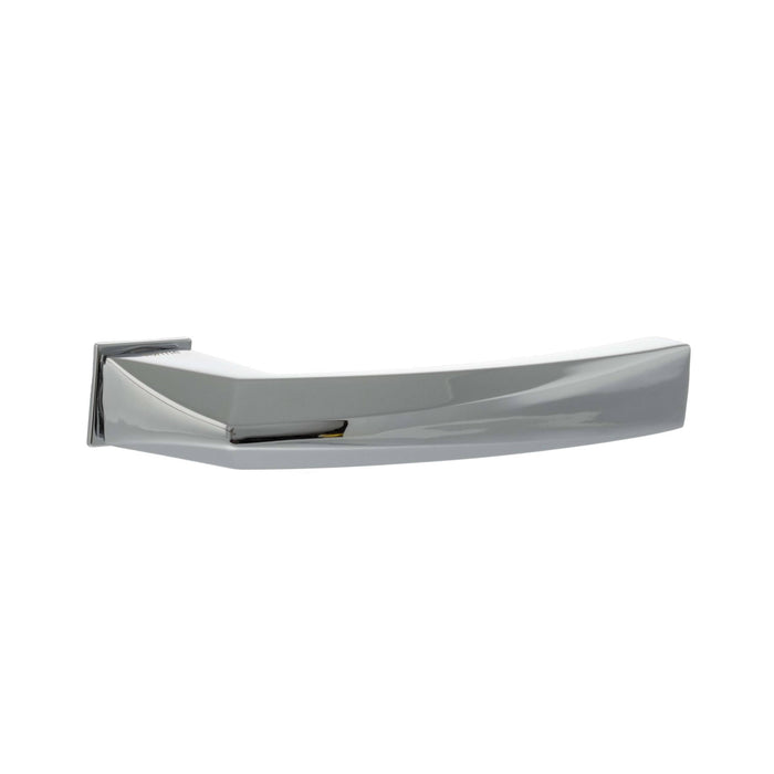 Forme Crystal Lever Door Handle on Concealed Square Rose – Available in 3 finishes