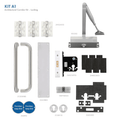 Fire Door Pack - Corridor - Locking - Architectural Version 30 minutes Love Handles uk