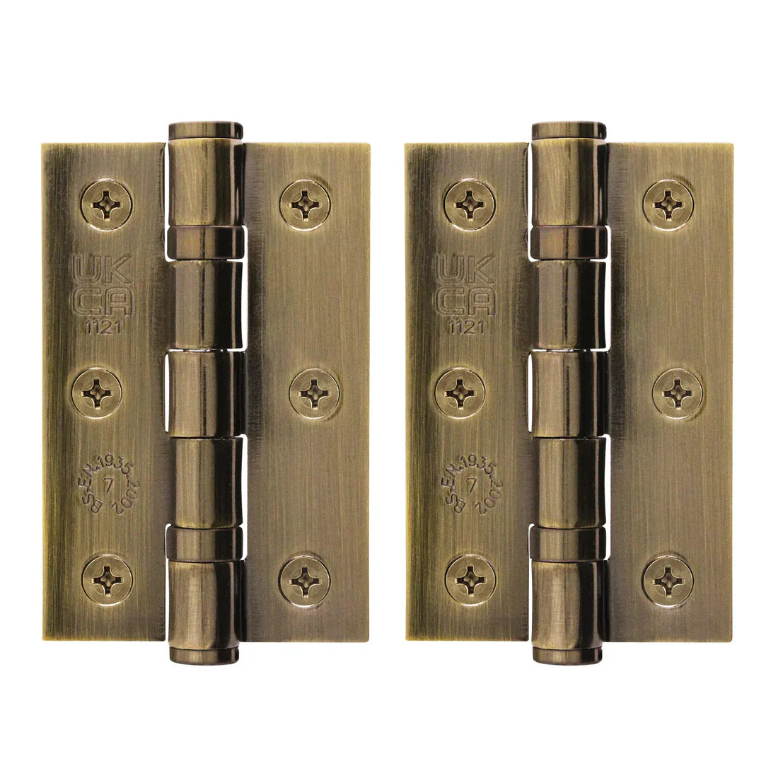 Fire Door Hinges - 3 Inch / 76mm - Grade 7 Ball Bearing (Pair)