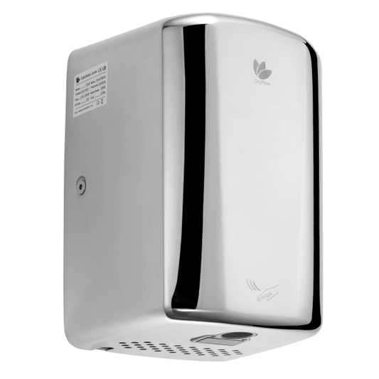 Brushed Stainless Turbo Junior Plus Hand Dryer Polished Stainless Love Handles uk