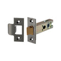 Spira Brass Heavy-Duty Double-Sprung Tubular Latch in satin brass finish, measuring 76mm, designed for secure door closure. The latch includes a strike plate and is suitable for a variety of door types, ensuring durability.