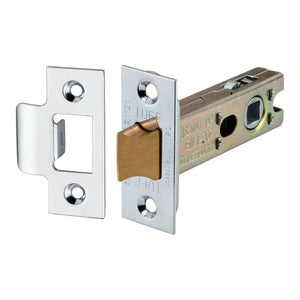 Spira Brass Heavy-Duty Double-Sprung Tubular Latch — 76mm Satin Brass (CE)