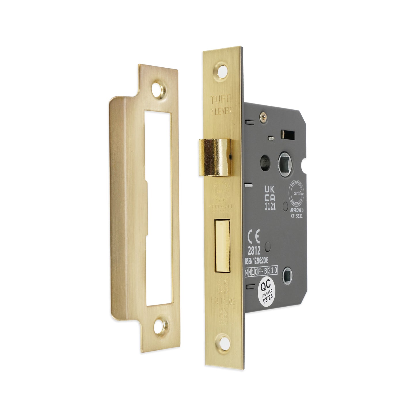 CE 3 Lever Bathroom Lock – FD60 Fire Rated