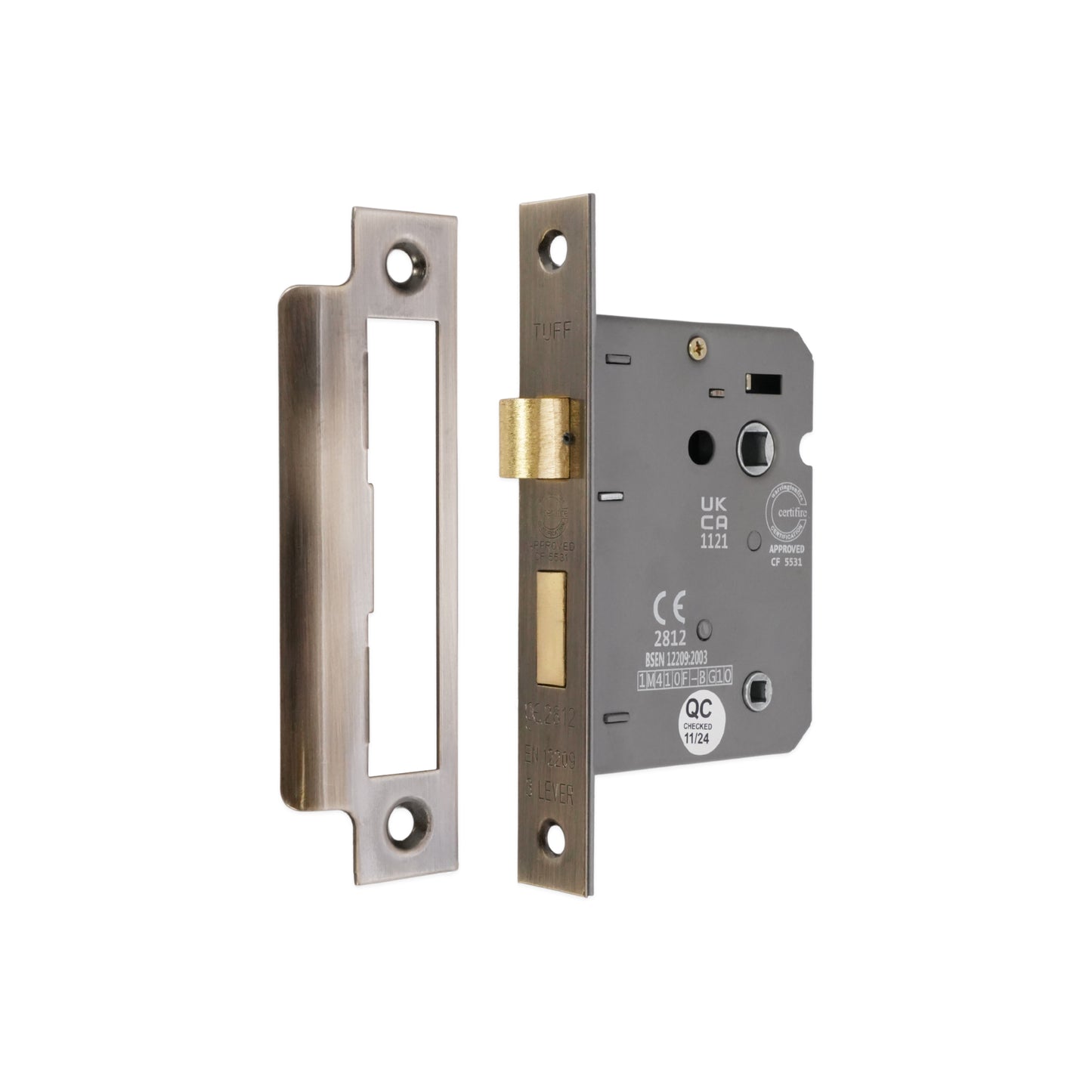 CE 3 Lever Bathroom Lock – FD60 Fire Rated