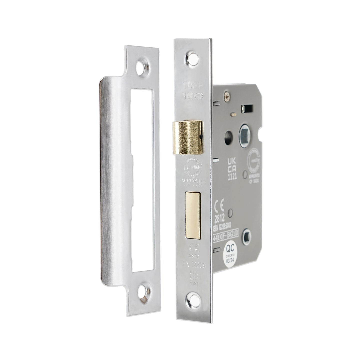CE 3 Lever Bathroom Lock – FD60 Fire Rated