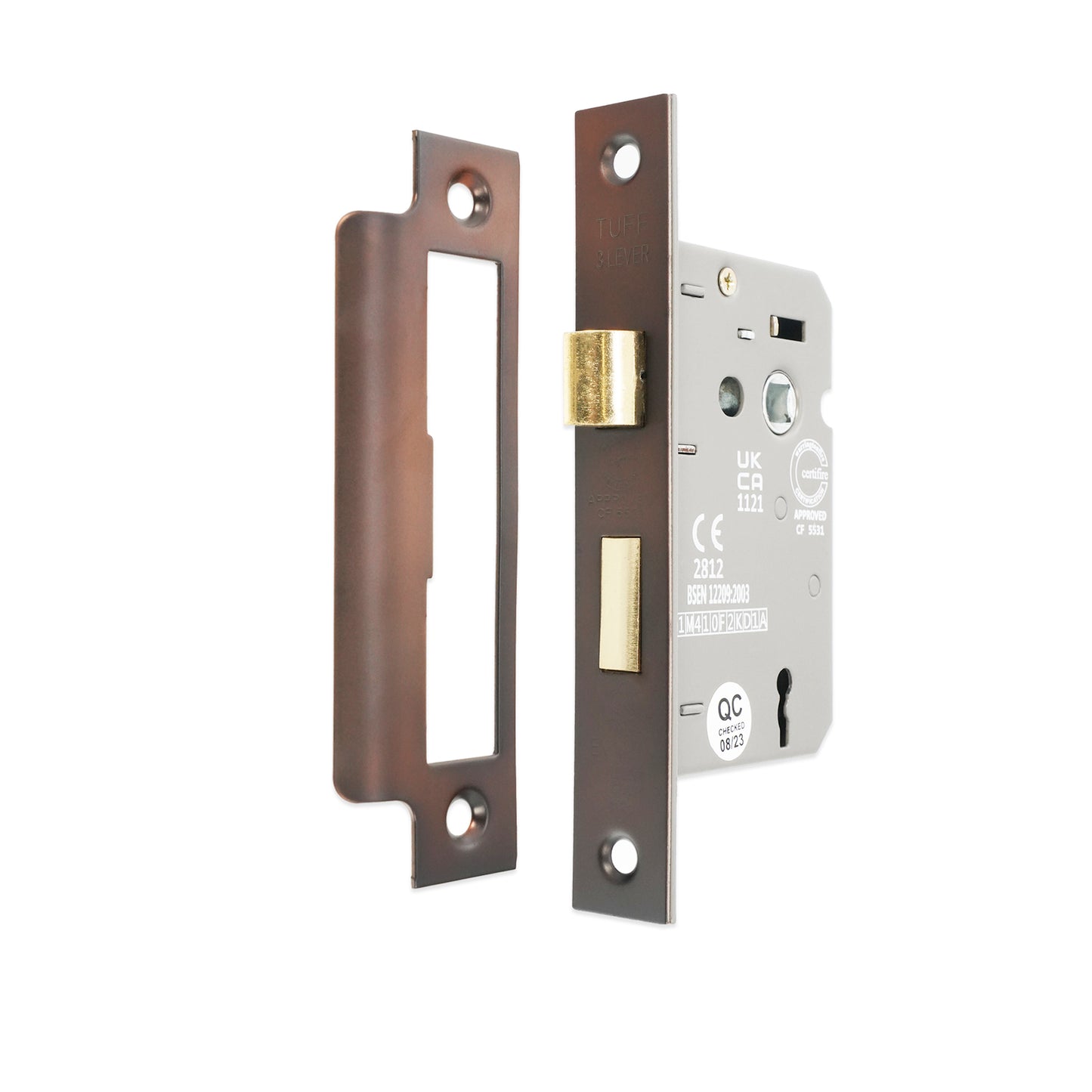 3″ CE 3 Lever Mortice Sash Lock FD60