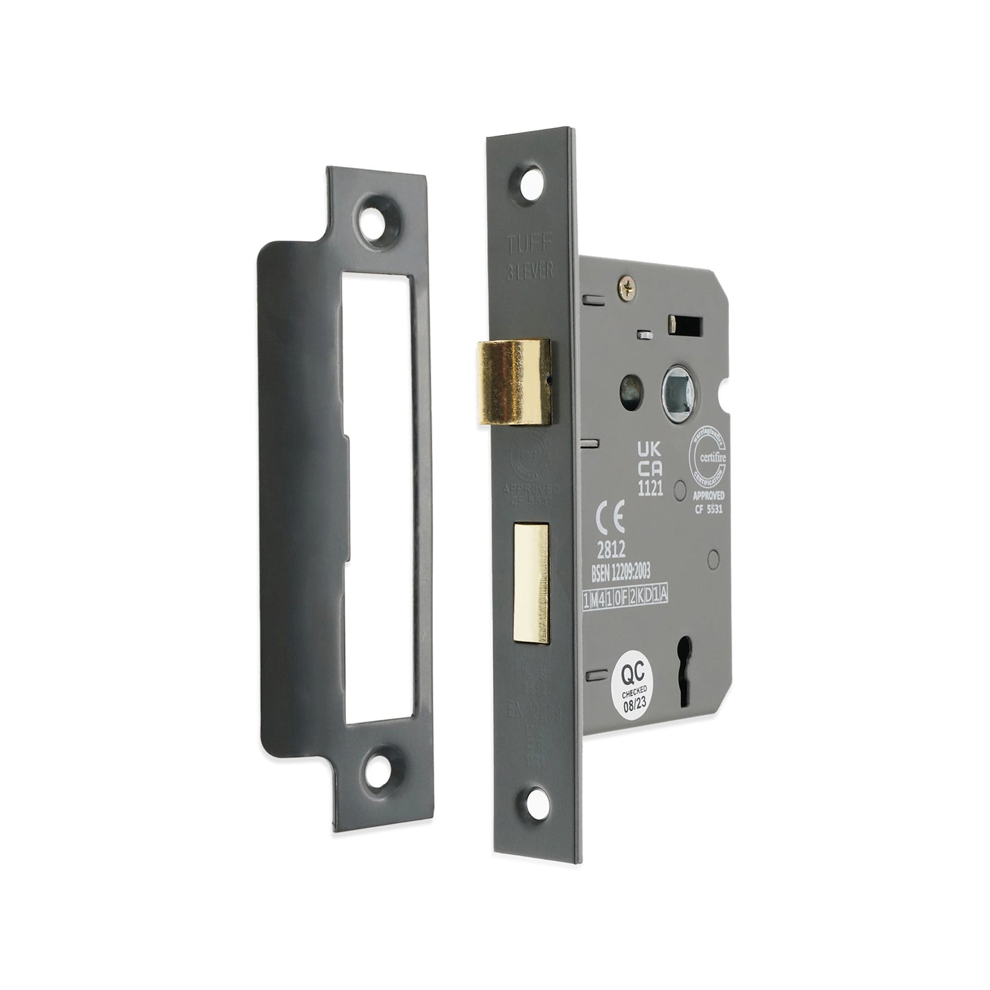3″ CE 3 Lever Mortice Sash Lock FD60