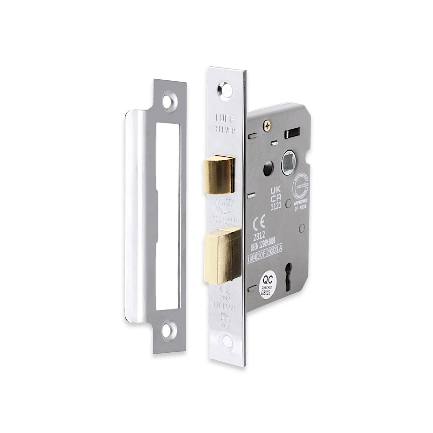 3″ CE 3 Lever Mortice Sash Lock FD60