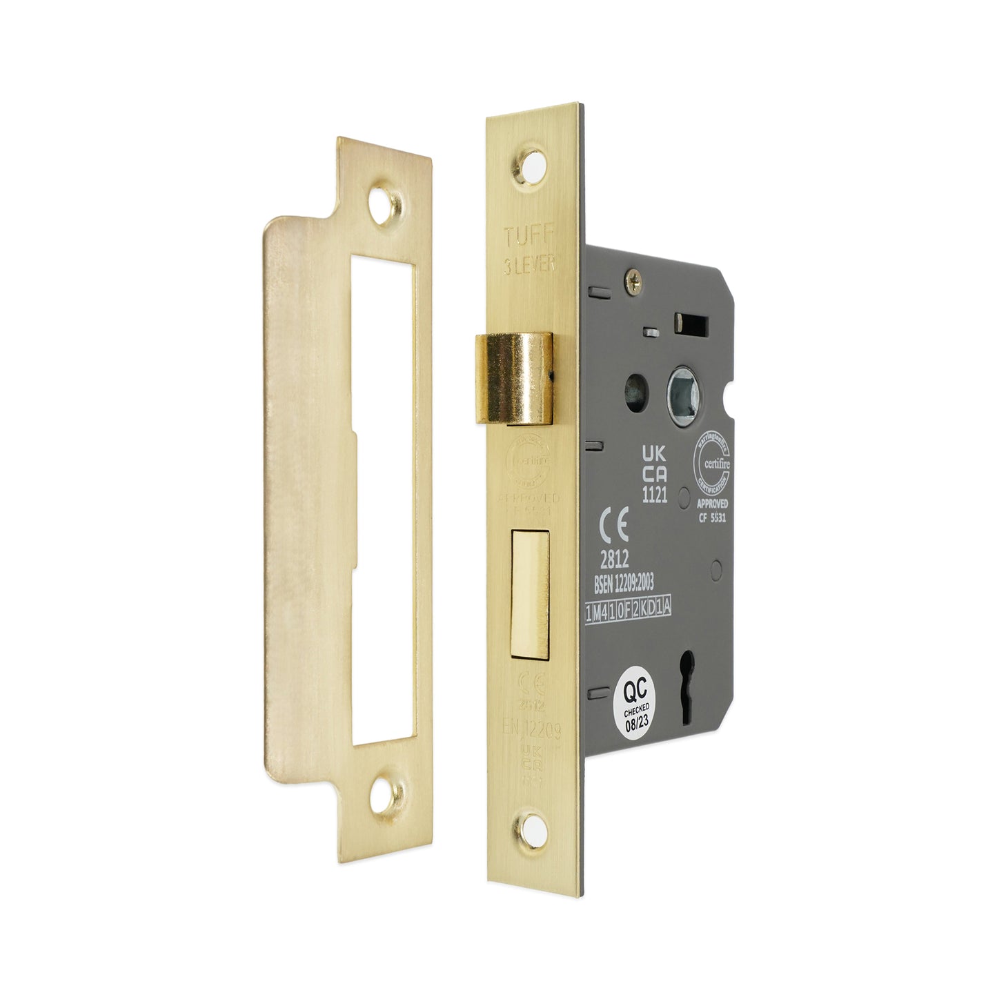 3″ CE 3 Lever Mortice Sash Lock FD60
