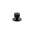Millhouse Brass Chrysler Diamond Round Cabinet Knob Handle on Backplate