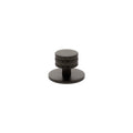 Millhouse Brass Chrysler Diamond Round Cabinet Knob Handle on Backplate