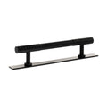 Millhouse Brass Chrysler Diamond T-Bar Cabinet Pull Handle on Backplate 128mm