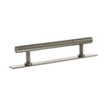 Millhouse Brass Chrysler Diamond T-Bar Cabinet Pull Handle on Backplate 128mm