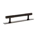 Millhouse Brass Chrysler Diamond T-Bar Cabinet Pull Handle on Backplate 128mm