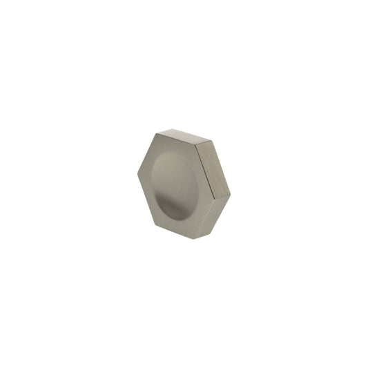 Millhouse Brass Pennington Hexagonal Finger Pull Cabinet Knob Handle
