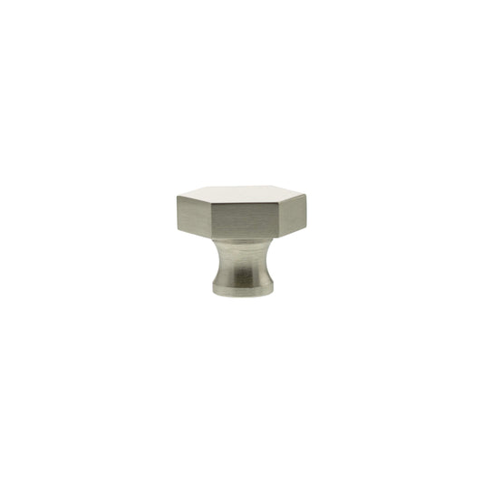 Millhouse Brass Pennington Hexagonal Cabinet Knob Handle