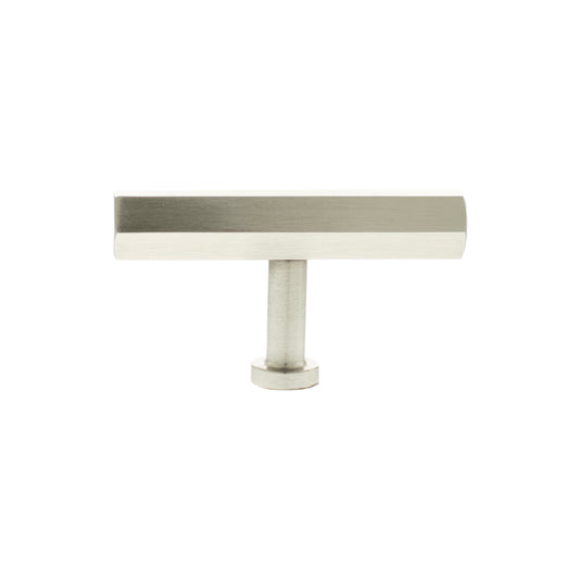 Millhouse Brass Pennington Hexagonal T-Bar Cabinet Knob Handle