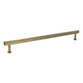 Atlantic Millhouse Brass Pennington Hexagonal T-Bar Cabinet Pull Handle measuring 320mm in length, featuring a brushed brass finish and a simple, modern design with two hexagonal ends.