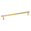 Atlantic Millhouse Brass Pennington Hexagonal T-Bar Cabinet Pull Handle measuring 320mm in a polished brass finish, featuring a sleek hexagonal design with two rounded ends for easy grip.