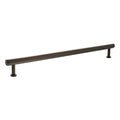 Atlantic Millhouse Brass Pennington Hexagonal T-Bar Cabinet Pull Handle measuring 320mm, featuring a sleek design in a dark bronze finish, made of durable brass for cabinetry applications.