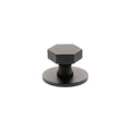 Millhouse Brass Pennington Hexagonal Cabinet Knob Handle on Backplate
