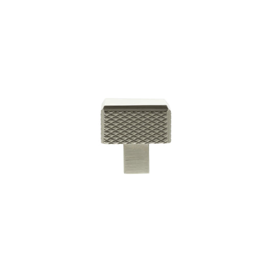 Millhouse Brass Eiffel Knurled Square Cabinet Knob Handle