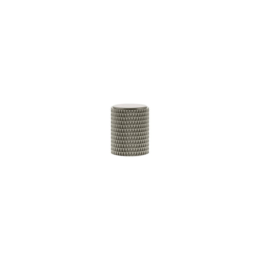 Millhouse Brass Eiffel Knurled Cylinder Cabinet Knob Handle
