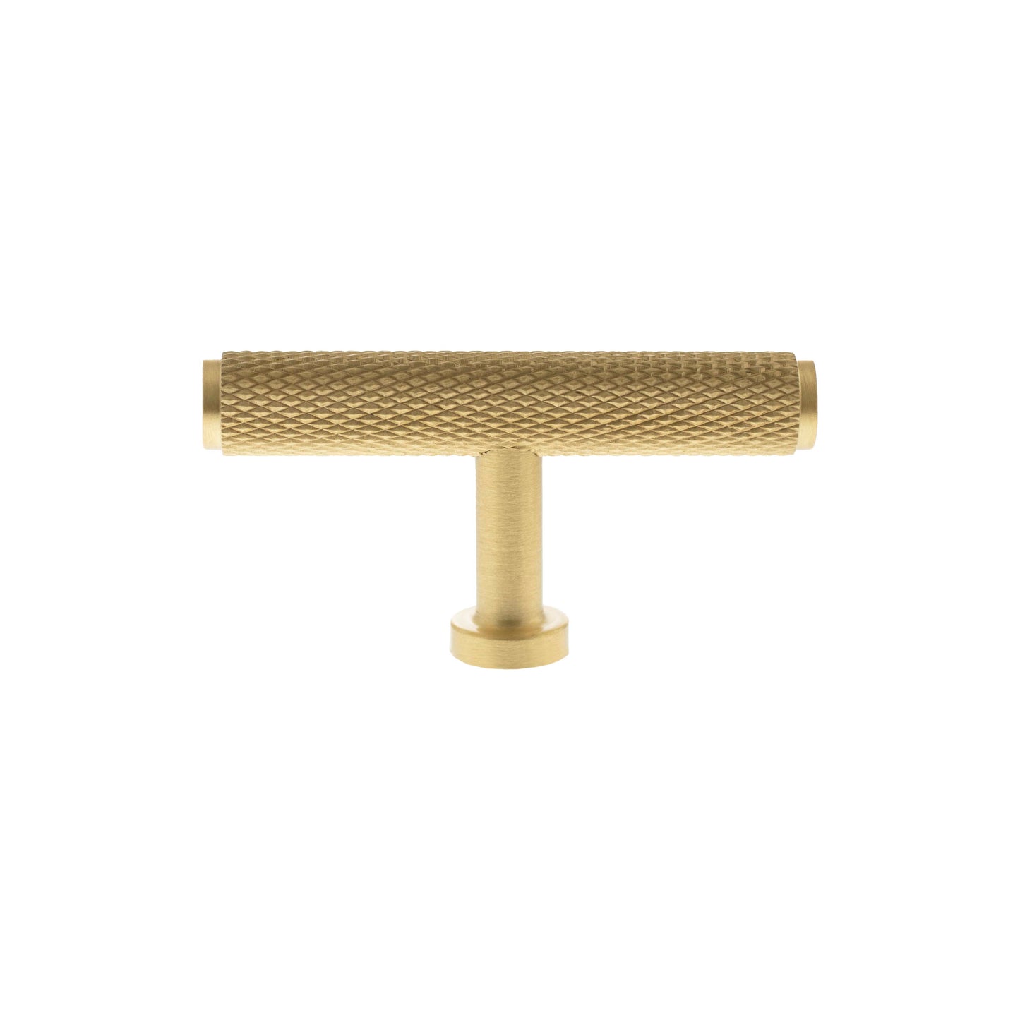 Millhouse Brass Eiffel Knurled T-Bar Cabinet Knob Handle