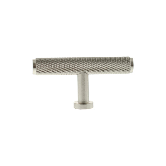 Millhouse Brass Eiffel Knurled T-Bar Cabinet Knob Handle