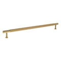 Atlantic Millhouse Brass Eiffel Knurled T-Bar Cabinet Pull Handle, 320mm in length, featuring a textured knurled design for grip and a metallic brass finish.