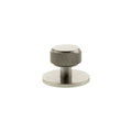 Millhouse Brass Eiffel Knurled Round Cabinet Knob Handle on Backplate
