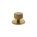 Millhouse Brass Paddington Spiral Round Cabinet Knob Handle on Backplate