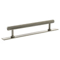 Millhouse Brass Paddington Spiral T-Bar Cabinet Pull Handle on Backplate 160mm