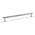 Millhouse Brass Paddington Spiral T-Bar Cabinet Pull Handle on Backplate 320mm