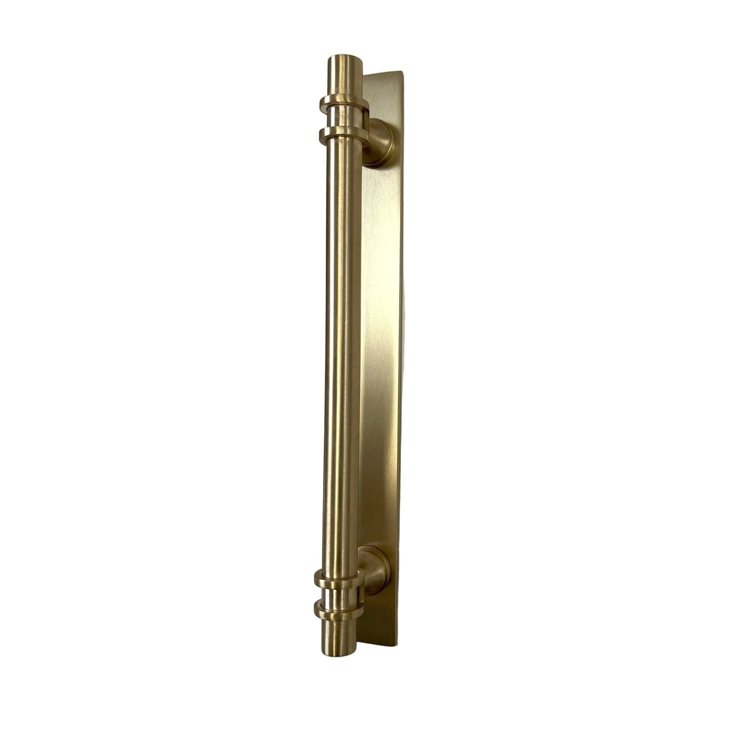 Brass Backplate - Satin Brass 128mm/160mm hole to hole handles - Brass bee