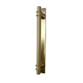 Brass Backplate - Satin Brass 128mm/160mm hole to hole handles - Brass bee