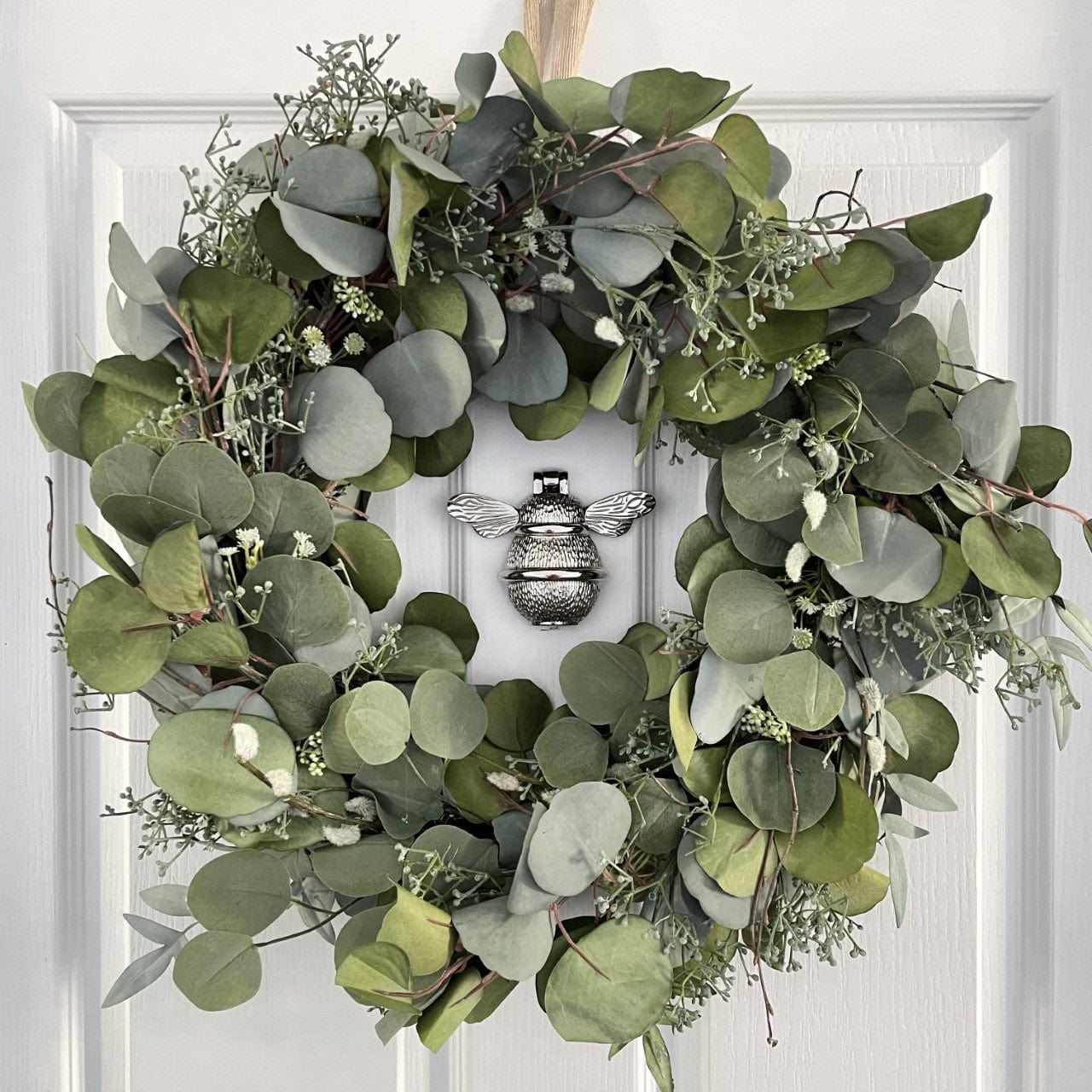 Brass Bumble Bee Door Knocker - Nickel Finish - Brass bee